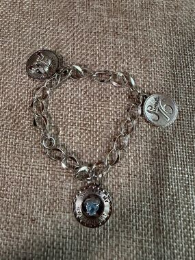 Vintage Spencer Sterling Silver Charm Bracelet 14.77g 7.25"